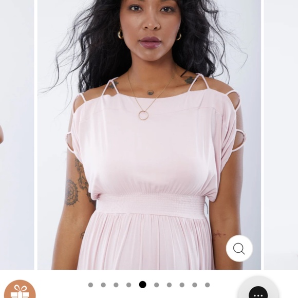 Ingrid & Isabel Smocked Empire Maxi Maternity Dress - Picture 3 of 8